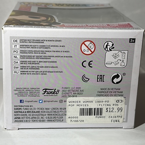 Wonder Woman golden armour flying funko pop - Picture 6 of 6